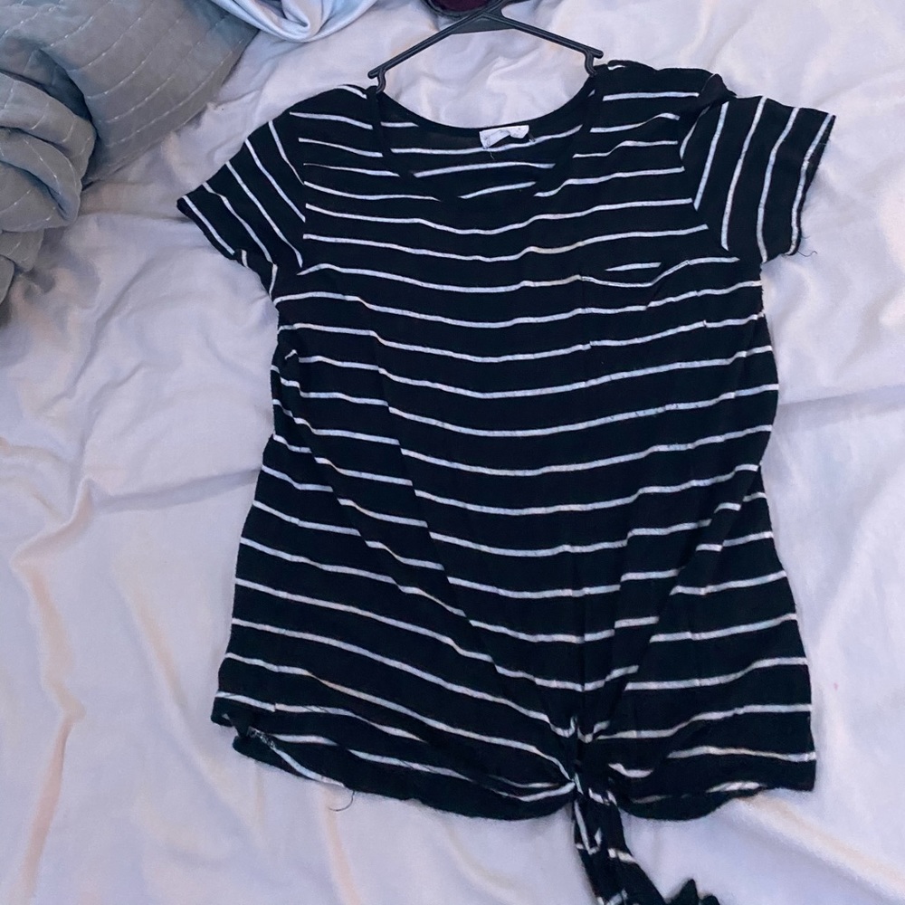 stripped shirt with shirt pocket